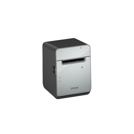 Epson TM-L100, 8 dots/mm (203 dpi), cutter, linerless, USB, Lightning, Ethernet, black